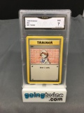 GMA Graded 1999 Pokemon Base Set Unlimited #91 BILL Trading Card - NM 7