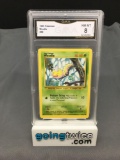 GMA Graded 1999 Pokemon Base Set Unlimited #69 WEEDLE Trading Card - NM-MT 8