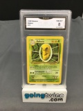 GMA Graded 1999 Pokemon Base Set Unlimited #33 KAKUNA Trading Card - NM-MT 8