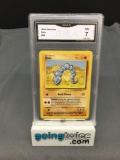 GMA Graded 1999 Pokemon Base Set Unlimited #56 ONIX Trading Card - NM 7