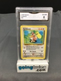 GMA Graded 1999 Pokemon Base Set Unlimited #27 FARFETCH'D Trading Card - EX-NM 6