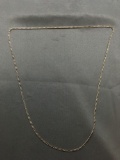 Curb Link 2.5mm Wide 24in Long Sterling Silver Chain