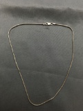Snake Link 1.5mm Wide 16in Long Sterling Silver Chain