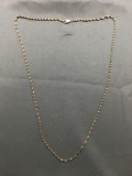 Singapore Link 1.75mm Wide 22in Long Italian Made Sterling Silver Chain