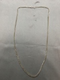 Curb Link 3.5mm Wide 24in Long Sterling Silver Chain