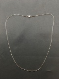 Snake Link 1.0mm Wide 20in Long Sterling Silver Chain