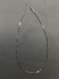 Twisted Popcorn Link 2.0mm Wide 16in Long Italian Made Sterling Silver Necklace