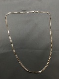 Curb Link 4.25mm Wide 24in Long High Polished Sterling Silver Italian Made Chain