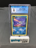 CGC Graded 2000 Pokemon Team Rocket 1st Edition #24 DARK GOLBAT Trading Card - NM-MT 8