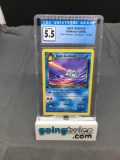 CGC Graded 2000 Pokemon Team Rocket 1st Edition #37 DARK GOLDUCK Trading Card - EX+ 5.5