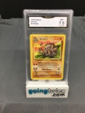 GMA Graded 1999 Pokemon Fossil #37 GRAVELER Trading Card - NM+ 7.5