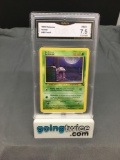 GMA Graded 1999 Pokemon Fossil #48 GRIMER Trading Card - NM+ 7.5