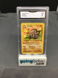 GMA Graded 1999 Pokemon Fossil #37 GRAVELER Trading Card - NM 7