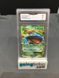 GMA Graded 2016 Pokemon Evolutions #1 VENUSAUR EX Holofoil Rare Trading Card - NM 7