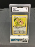 GMA Graded 1999 Pokemon Jungle 1st Edition #38 LICKITUNG Trading Card - NM 7