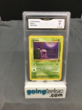 GMA Graded 1999 Pokemon Fossil #48 GRIMER Trading Card - NM 7