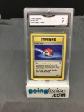 GMA Graded 1999 Pokemon Jungle #64 POKE BALL Trading Card - NM 7
