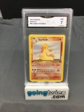 GMA Graded 1999 Pokemon Jungle 1st Edition #44 RAPIDASH Trading Card - NM 7
