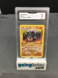 GMA Graded 1999 Pokemon Jungle 1st Edition #45 RHYDON Trading Card - NM 7