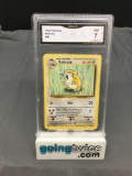 GMA Graded 1999 Pokemon Base Set Unlimited #40 RATICATE Trading Card - NM 7