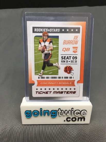 2020 Panini Rookies & Stars Ticket Masters JOE BURROW Bengals ROOKIE Football Card