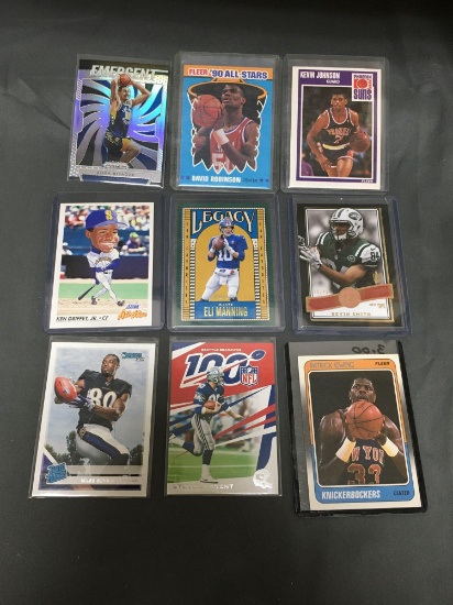 Lot of 9 Sports Cards from High End Collection - Look for Rookies, Stars, Inserts, Refractors +
