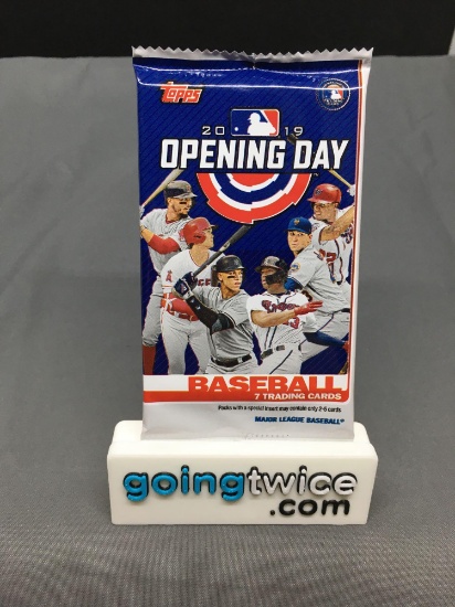 Factory Sealed 2019 Topps Opening Day Baseball 7 Card Pack