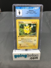1999.pekatu.CGC.ＧＥＭＭＴ 1999 POKEMON Game PIKACHU Yellow Cheeks 58 CGC 9.5 =PS 10
