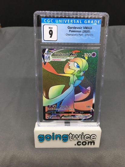 CGC Graded 2020 Pokemon Champion's Path #76 GARDEVOIR VMAX Rainbow Secret Rare Holofoil Trading Card