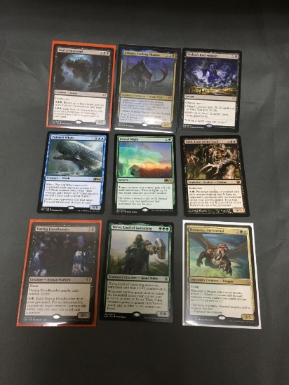 9 Card Lot of Magic the Gathering GOLD SYMBOL RARE Cards from Collection - Unresearched