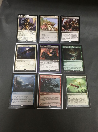 9 Card Lot of Magic the Gathering GOLD SYMBOL RARE Cards from Collection - Unresearched