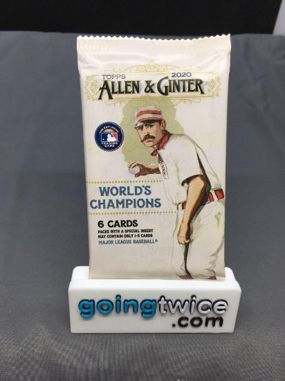 Factory Sealed 2020 Topps Allen & Ginter Baseball 6 Card Pack