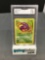 GMA Graded 1999 Pokemon Fossil #46 EKANS Trading Card - NM+ 7.5