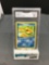 GMA Graded 1999 Pokemon Fossil 1st Edition #53 PSYDUCK Trading Card - GEM MINT 10