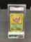 GMA Graded 1999 Pokemon Fossil #46 EKANS Trading Card - NM 7