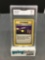 GMA Graded 1999 Pokemon Base Set Unlimited #74 ITEM FINDER Rare Trading Card - NM 7