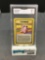 GMA Graded 1999 Pokemon Base Set Unlimited #70 CLEFAIRY Rare Trading Card - NM 7