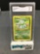 GMA Graded 1999 Pokemon Base Set Unlimited #44 BULBASAUR Trading Card - NM 7