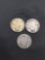 3 Count Lot of United States Barber Silver Dimes - 90% Silver Coins from Amazing Collection