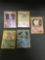 5 Count Lot of Vintage Pokemon Holofoil Rare Cards from Huge Collection