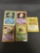 5 Count Lot of Vintage Pokemon Holofoil Rare Cards from Huge Collection