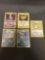 5 Count Lot of Vintage Pokemon Holofoil Rare Cards from Huge Collection