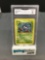 GMA Graded 1999 Pokemon Base Set Unlimited #66 TANGELA Trading Card - MINT 9