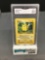 GMA Graded 1999 Pokemon Jungle Unlimited #60 PIKACHU Trading Card - VG+ 3.5