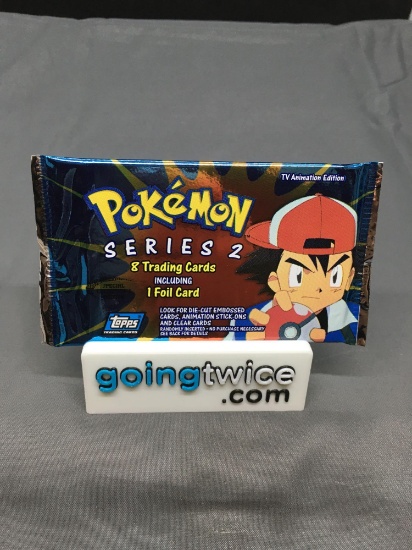 Factory Sealed 2000 Topps Pokemon Series 2 TV Animation Edition 8 Card Collector's Edition Pack