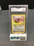 GMA Graded 1999 Jungle Unlimited #51 EEVEE Trading Card - EX+ 5.5