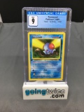 CGC Graded 1999 Pokemon Fossil 1st Edition #56 TENTACOOL Trading Card - MINT 9