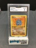 GMA Graded 1999 Pokemon Jungle 1st Edition #61 RHYHORN Trading Card - NM-MT 8