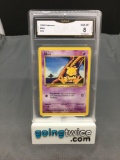 GMA Graded 1999 Pokemon Base Set Unlimited #43 ABRA Trading Card - NM-MT 8