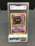 GMA Graded 1999 Pokemon Base Set Unlimited #50 GASTLY Trading Card - NM 7